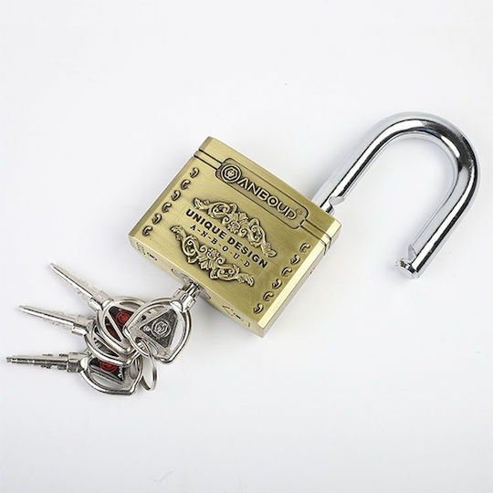 Steel Padlock Brass with Key 70mm 1pcs