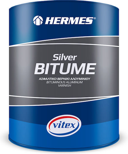 Vitex Ασφαλτικό Βερνίκι Silver Bitume Επαλειφόμενο Στεγανωτικό 5lt Λευκό