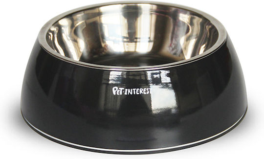 Pet Interest Deluxe Dual Metallic Food and Water Bowl for Dog and Cat 200ml