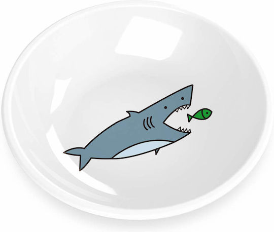 Tarhong Fun Food Shark Plastic Bowl Food for Dog & Cat 177ml