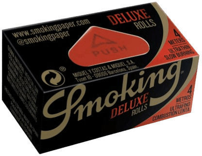 Smoking Deluxe Zigarettenpapierrolle Schlank Schlank 4m 1Stück