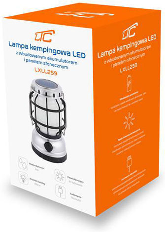 LTC Audio Φανάρι Led Ηλιακό για Camping με Φακό & Powerbank 800lm 8W Λευκό