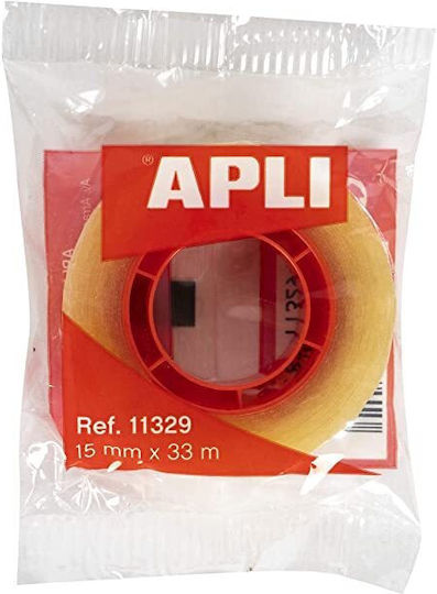 Apli Bandă Transparent 15mm x 33m 1buc Transparent