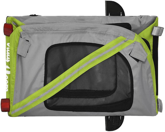 vidaXL Dog Carrying Green Bicycle Trailer for 45kg Pets