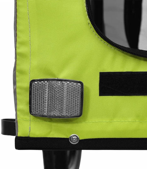 vidaXL Dog Carrying Green Bicycle Trailer for 45kg Pets