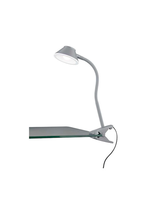 Trio Lighting LED Lumină de Birou cu Braț Flexibil în Culoarea Gri