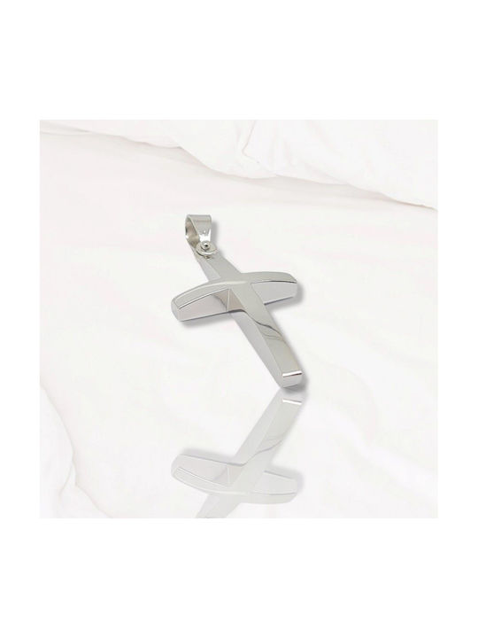 Mentzos White Gold Cross 14K