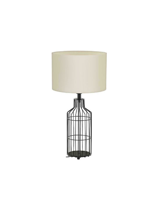 Eglo Metal Table Lamp with Black Shade and Base