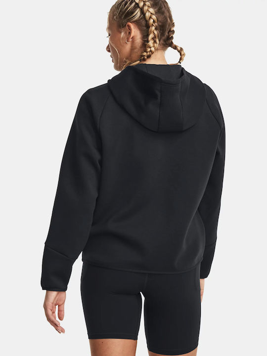 Unstoppable Long Women's Sweatshirt Jacket Black