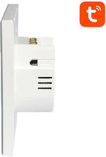 NEO Waterproof Recessed Wall Switch Wi-Fi Double Without Frame Pink