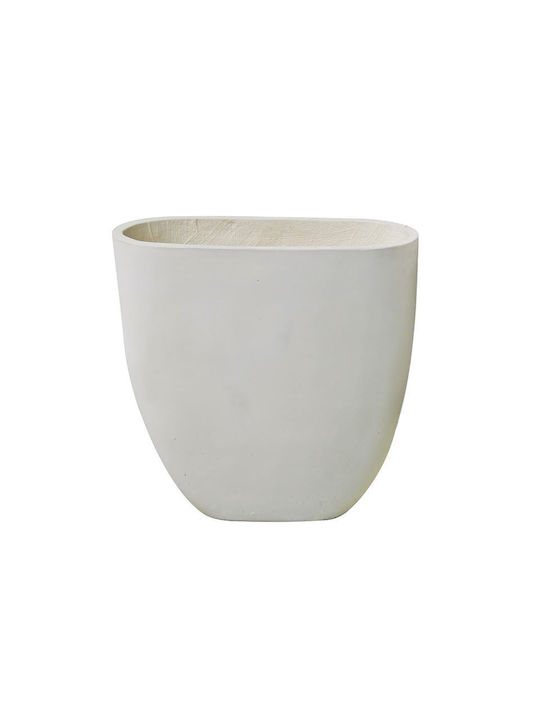 Woodwell Flower Pot 14 Γλάστρα Milk White 76x71cm