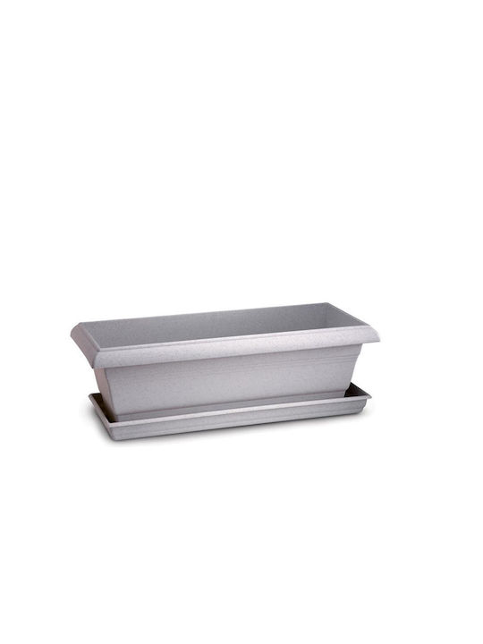 Plastona Festone 600 Planter Box 100x16cm in Gray Color 10.04.0600Α