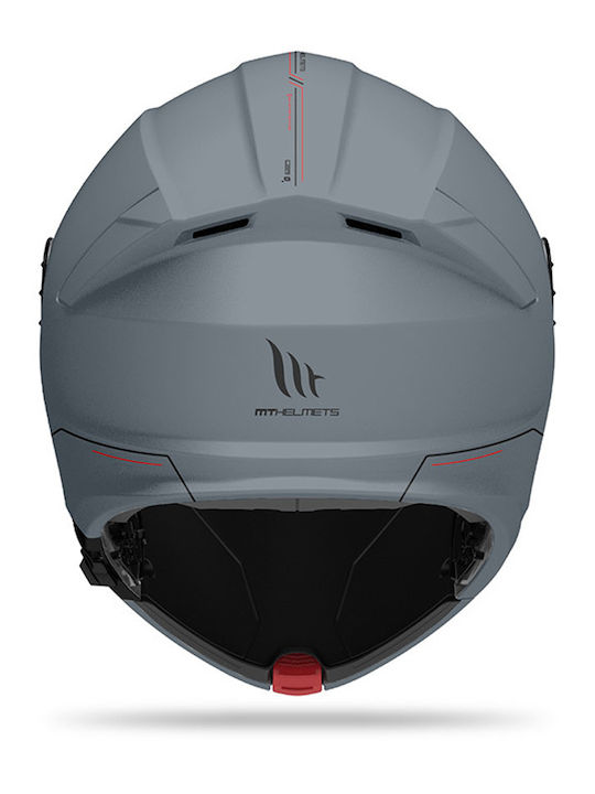 MT Genesis Nardo Grey gloss Motorcycle Helmet Flip-Up ECE 22.06 / DOT 1650gr with Sunvisor