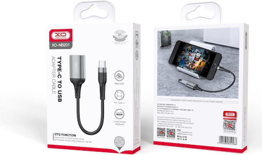 XO NB201 Μετατροπέας USB-C male σε USB-A female 1τμχ