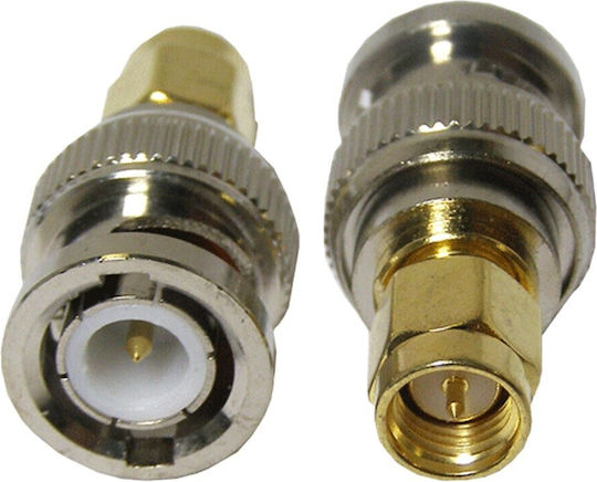 Ultimax V7819 Converter SMA male to BNC male Silver 1pcs