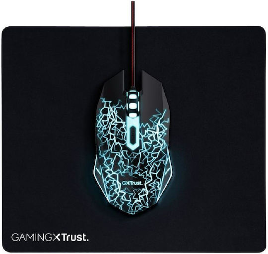 Trust 24752 Mouse Pad & Gaming Gaming Maus 4000 DPI Schwarz