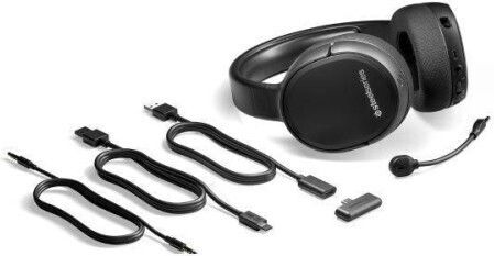 SteelSeries Arctis 1 Wireless Über Ohr Gaming-Headset mit Verbindung 2x3,5mm Schwarz