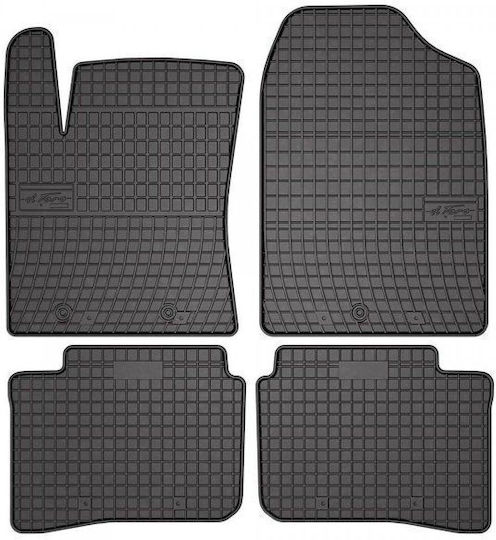 Frogum Set of Front and Rear Mats 4pcs for Hyundai i10 2019+ Black