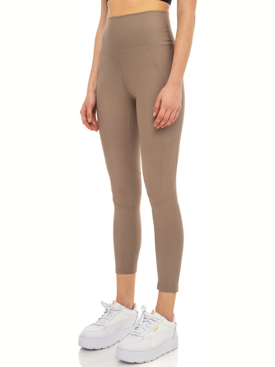 Women's Cropped Training Legging Beige