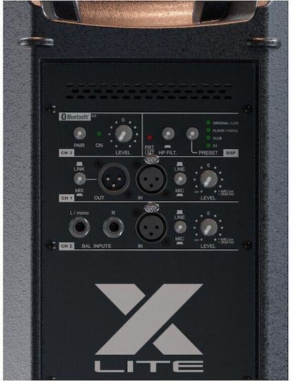 FBT X-Lite 112A Active Speaker PA 1500W with Woofer 12" 35.6x35.7x61.9cm.