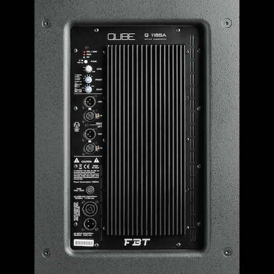 FBT Q 118SA Aktiv Subwoofer PA 1200W 18" 55x72x70cm.