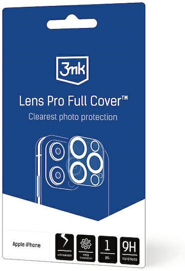 3MK Lens Pro Full Cover Προστασία Κάμερας Tempered Glass Διάφανο για το iPhone 13 Pro / 13 Pro Max
