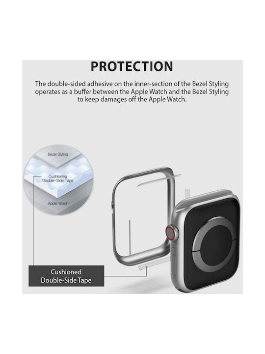 Ringke Stainless Bezel Γκρι (Apple Watch 44mm)