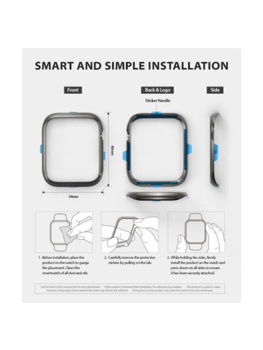 Ringke Stainless Bezel Γκρι (Apple Watch 44mm)