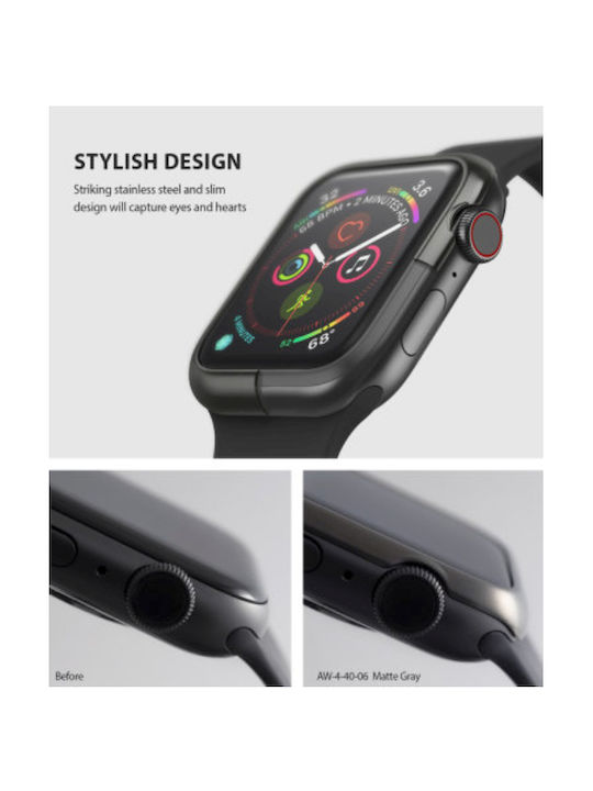 Ringke Stainless Bezel Γκρι (Apple Watch 44mm)