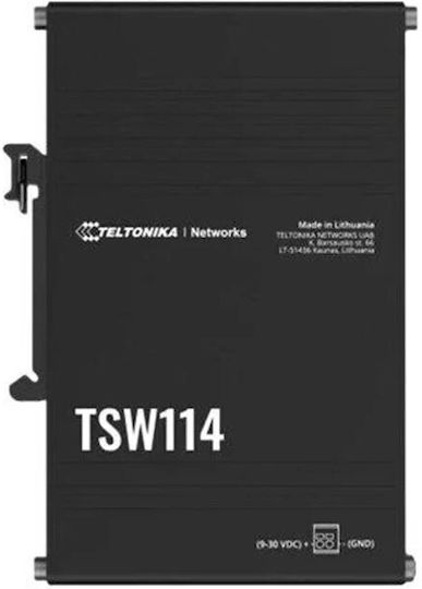 Teltonika TSW114 Неуправляем L2 Switch с 5 Портове Гигабитови (1Gbps) Ethernet