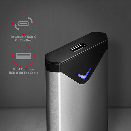 Axagon Θήκη για Σκληρό Δίσκο M.2 SATA III με σύνδεση Type-C