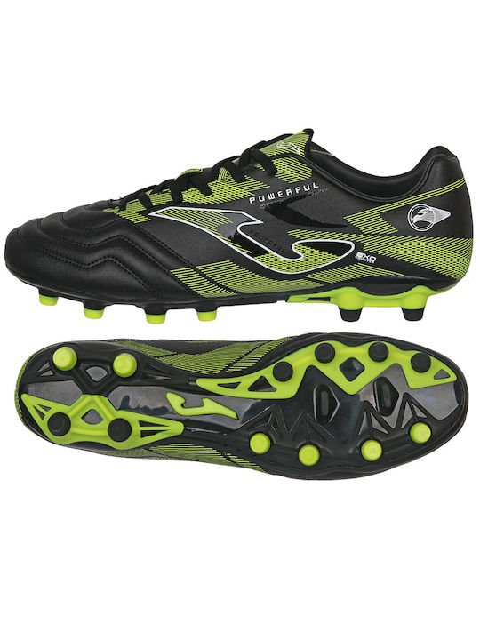 Joma Powerful 2331 FG Low Football Shoes with Cleats Black