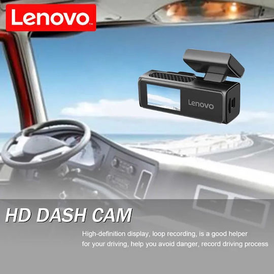 Lenovo 1080P Windshield Car DVR, 2" Display with Adhesive Tape