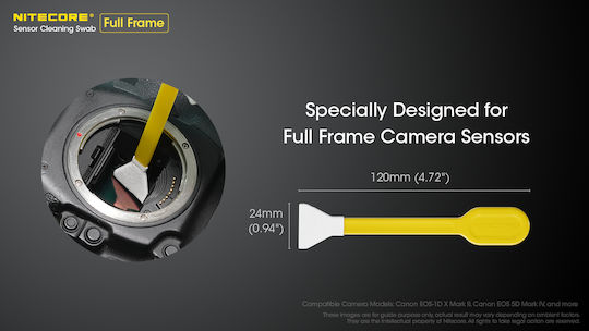 NiteCore Sensor Cleaning Swabs 24mm for Full Frame Sensor-Reinigung