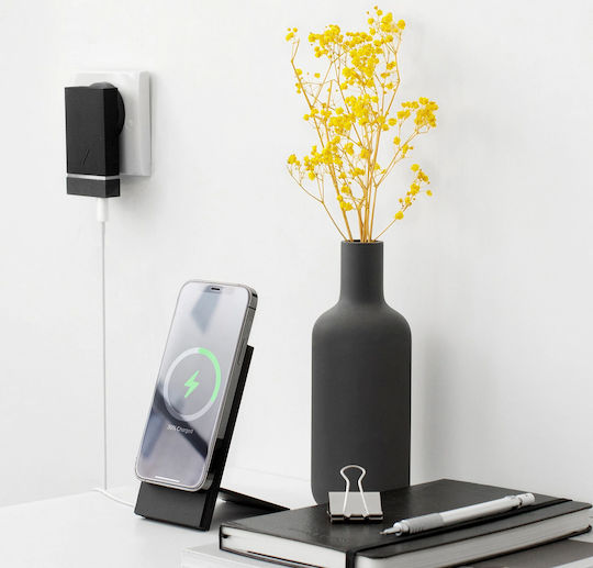 Native Union Rise Dock Βάση Φόρτισης MagSafe σε Μαύρο χρώμα