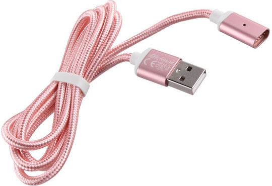 Volte-Tel 1m USB 2.0 Cable A-Male to Magnetic Pink