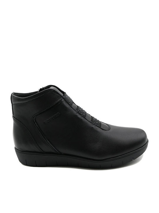 Ghete dama de piele Negru