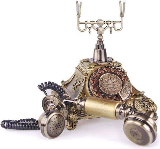 118A Retro Corded Phone Gold
