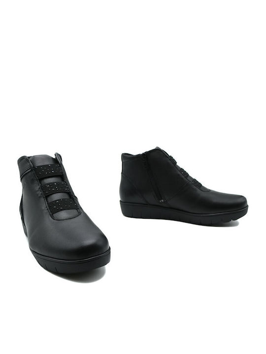 Ghete dama de piele Negru