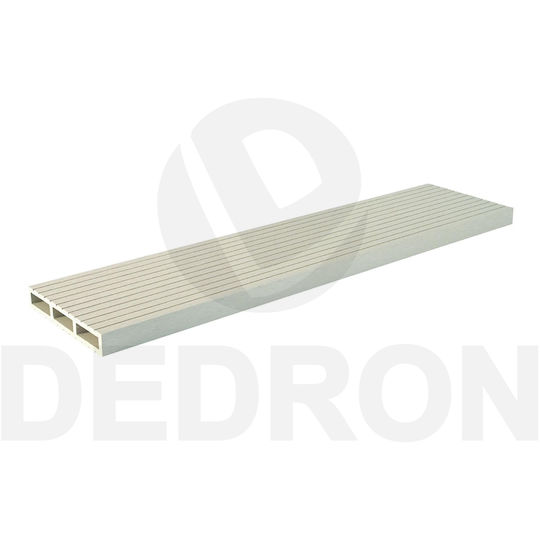 Dedron 2008-12 Deck Περίφραξης Κήπου Ιvory από WPC 100x12x2εκ.
