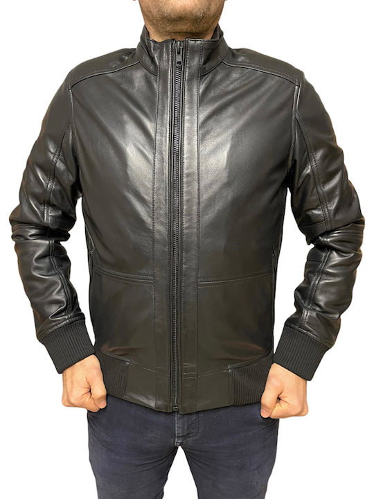 4503 Leather Jacket Biker Black