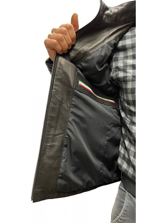 Leather Jacket Biker Black