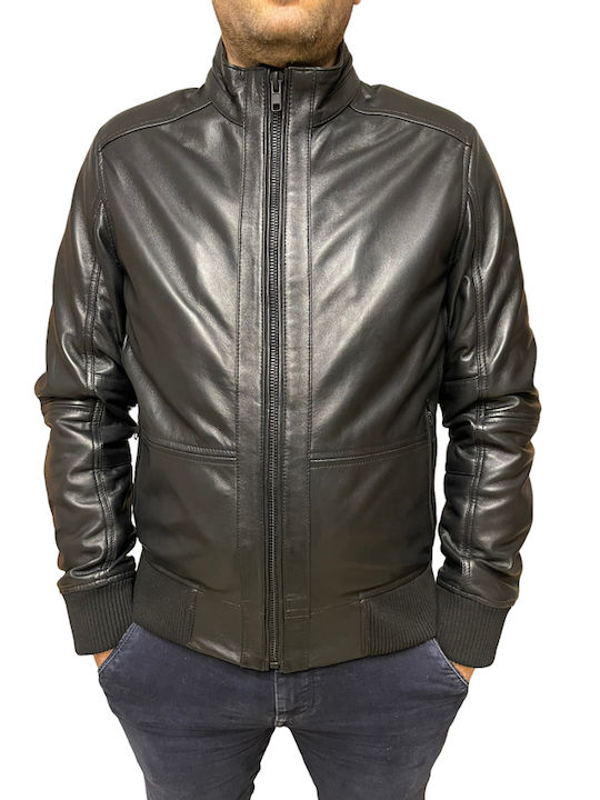 4503 Leather Jacket Biker Black