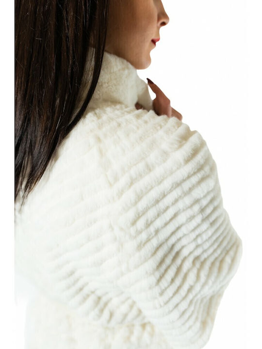 Women's Long Fur White