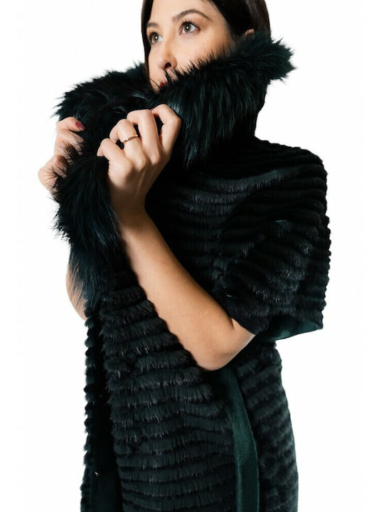 Women's Long Fur Green