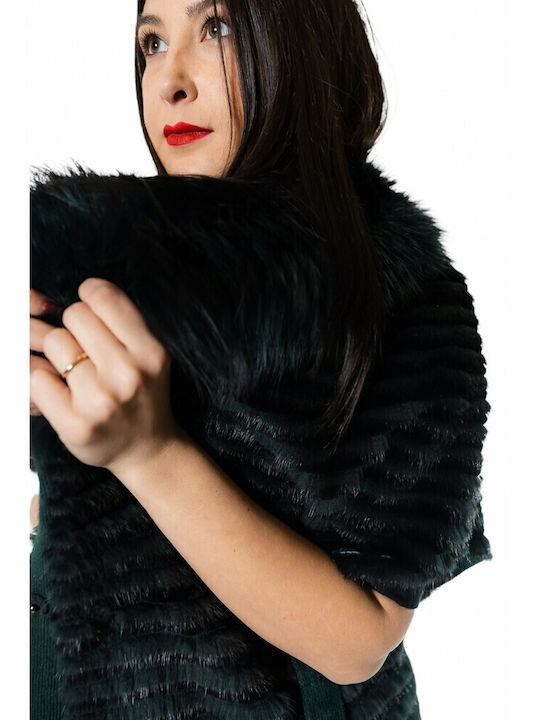 Women's Long Fur Green