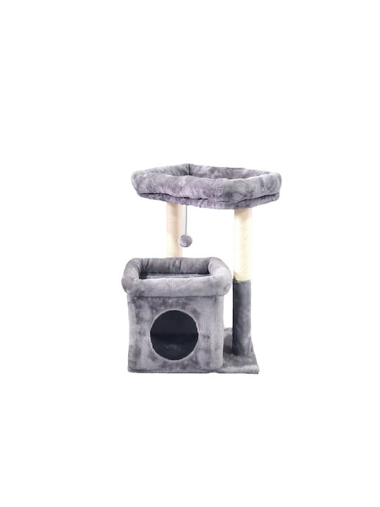 Animal Γάτας Cat Scratching Post Cat Trees Gray 40x40x68cm.