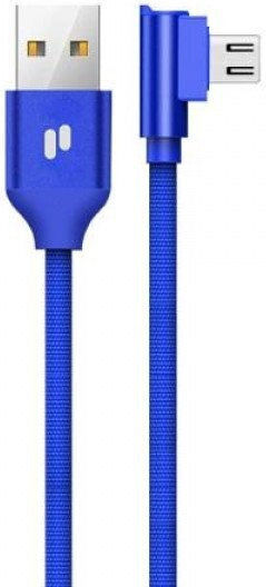 Puridea L23 1m Angle (90°) / Braided USB 2.0 to micro USB Cable Blue