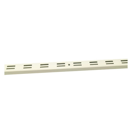 Element-System Rack Pillar with Double Support Holes White 150cm