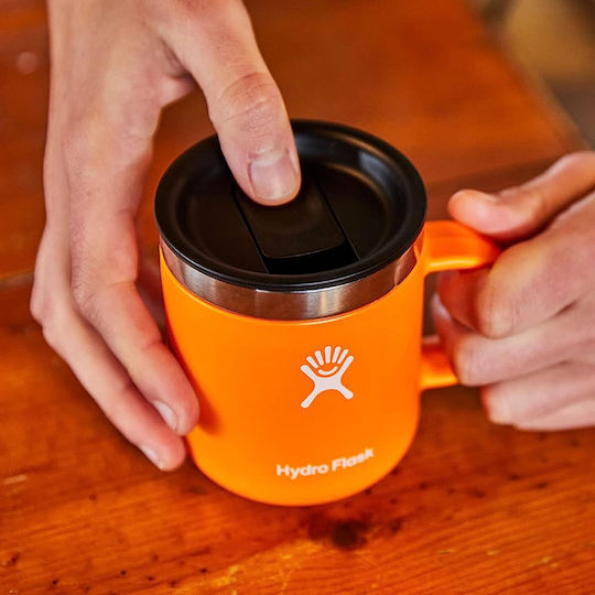 Hydro Flask Closeable Press-In Lid Spare Lid for Thermos 473ml / 650ml made of Plastic Black